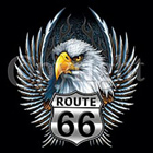 Damen-Shirt Route 66