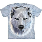 T-Shirt White Wolf DJ