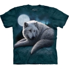 T-Shirt Wolf im Mondlicht