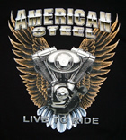 Damen-Shirt Kurzarm American Steel