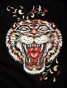 Damen-Shirt Kurzarm Tattoo Tiger 2 - 8 XL